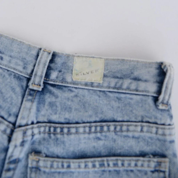 Vintage Silver  Acid Wash Straight Leg Jeans Denim - Picture 14 of 14